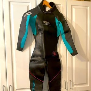 Blue Seventy one piece wetsuit. Worn 1X. $300 new! Nonsmoking house